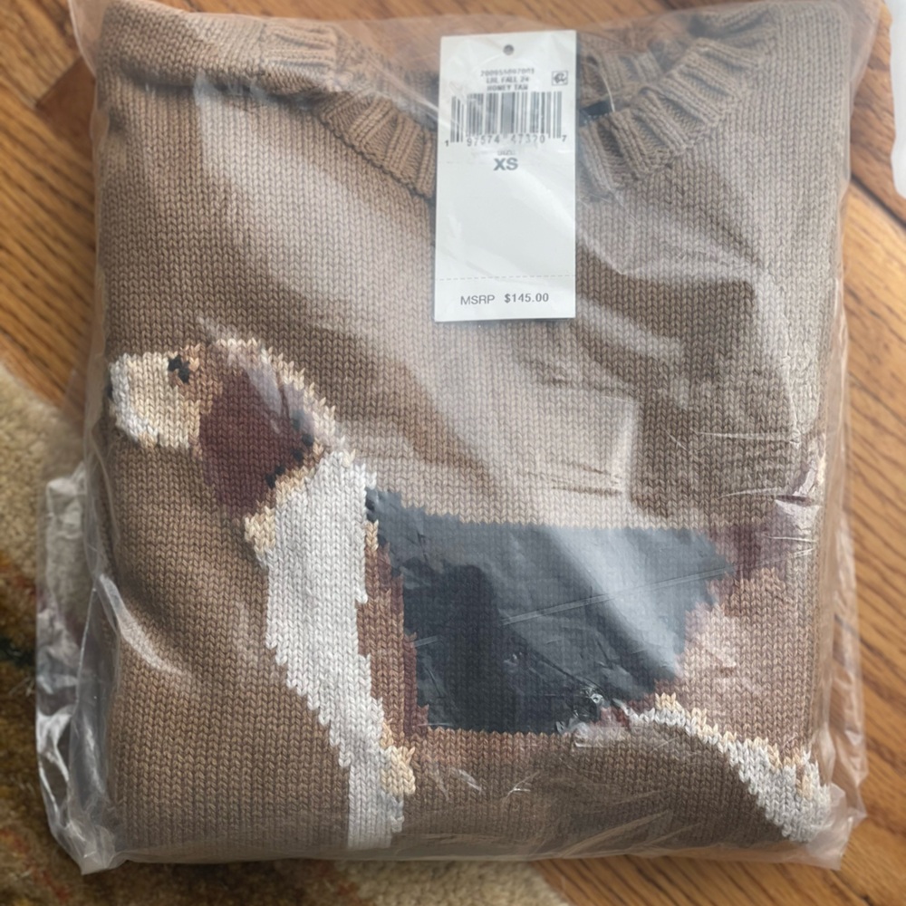 Ralph Lauren Beagle Dog Crewneck Sweater XS
